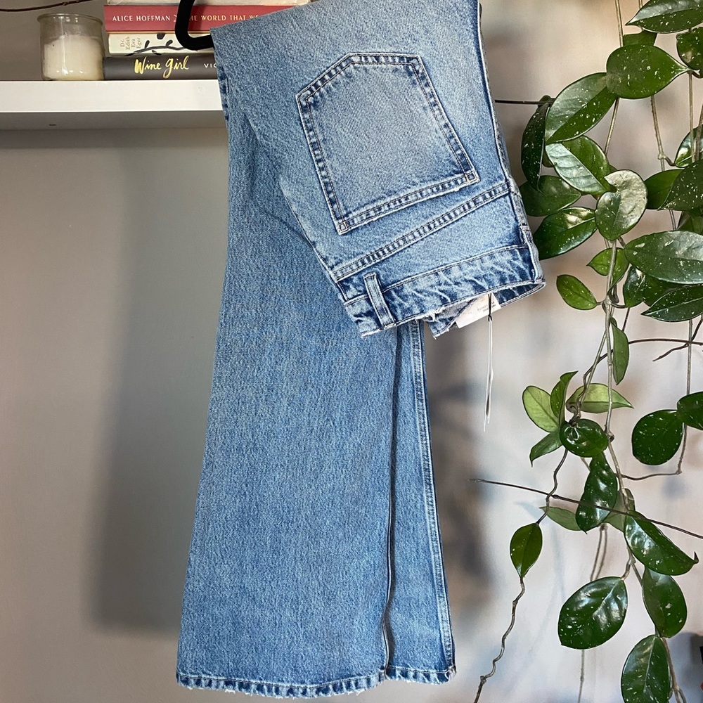 Zara full length high rise jeans